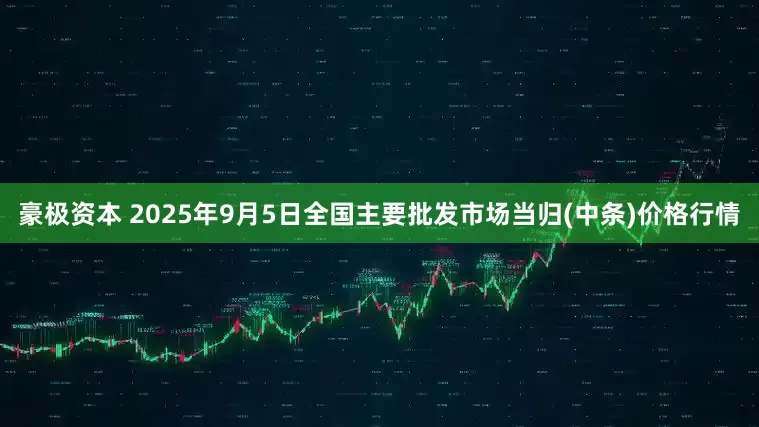 豪极资本 2025年9月5日全国主要批发市场当归(中条)价格行情